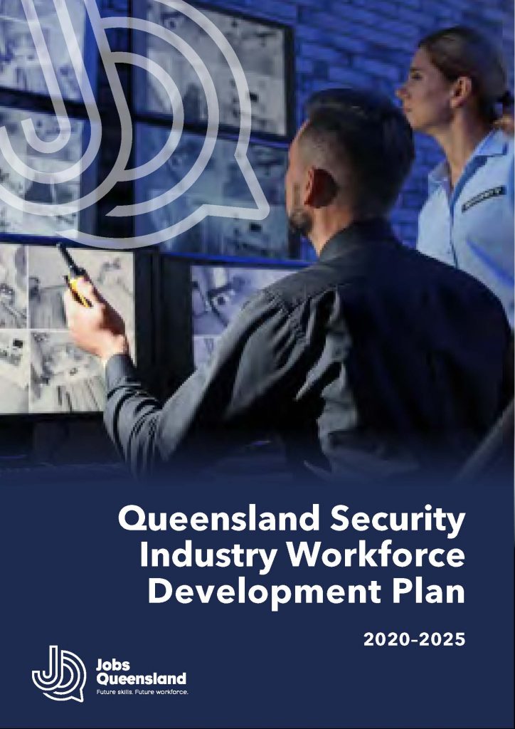 This is a thumbnail image of the Queensland Security Industry Workforce Development Plan 2020-2025.